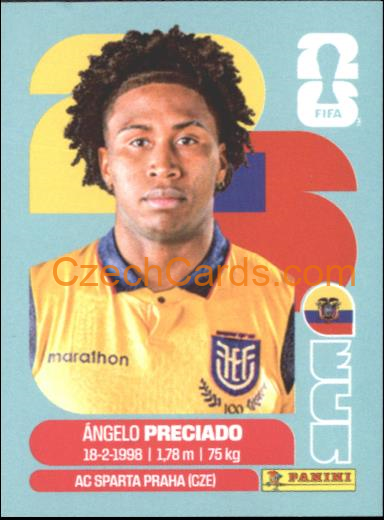 Ángelo Preciado 2026 Panini World Cup Sticker #ECU7