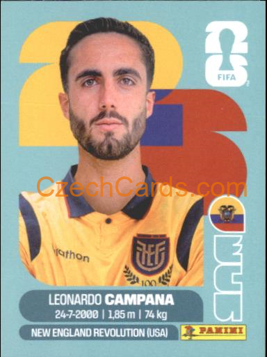 Leonardo Campana 2026 Panini World Cup Sticker #ECU15