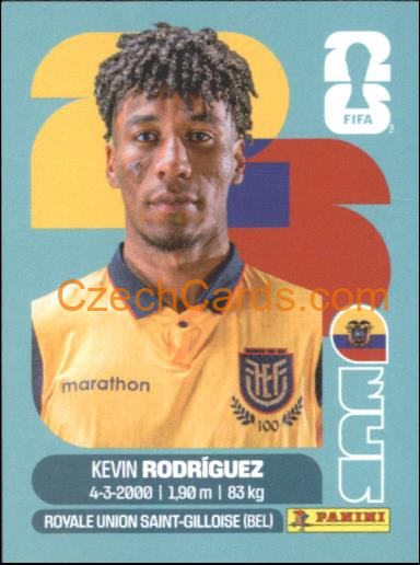 Kevin Rodriguez 2026 Panini World Cup Sticker #ECU19