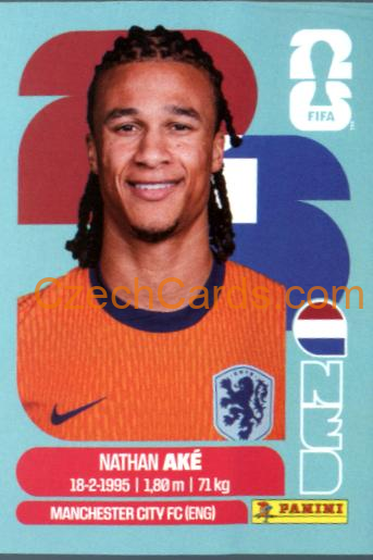 Nathan Aké 2026 Panini World Cup Sticker #NED7