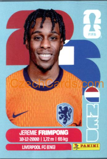 Jeremie Frimpong 2026 Panini World Cup Sticker #NED8