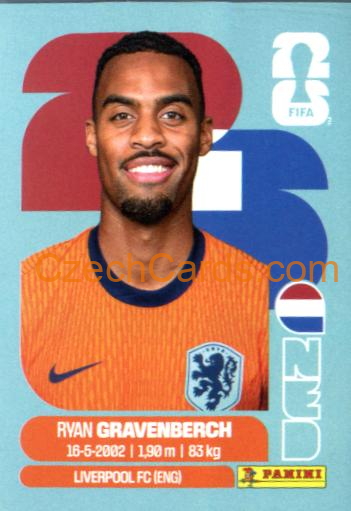 Ryan Gravenberch 2026 Panini World Cup Sticker #NED11