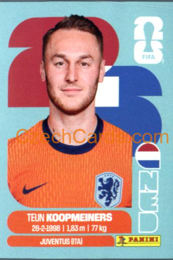 Teun Koopmeiners 2026 Panini World Cup Sticker #NED12