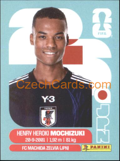 Henry Heroki Mochizuki 2026 Panini World Cup Sticker #JPN3