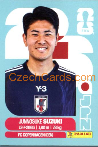 Junnosuke Suzuki 2026 Panini World Cup Sticker #JPN5
