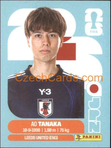 Ao Tanaka 2026 Panini World Cup Sticker #JPN10