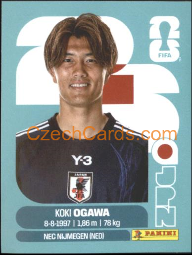 Koki Ogawa 2026 Panini World Cup Sticker #JPN19