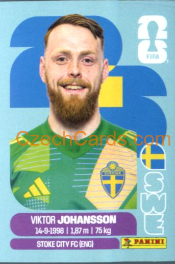 Victor Johansson 2026 Panini World Cup Sticker #SWE2