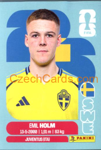 Emil Holm 2026 Panini World Cup Sticker #SWE5