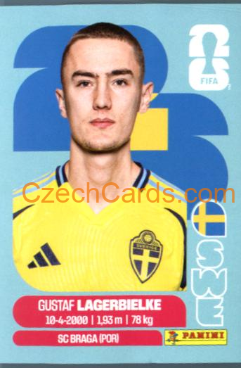Gustaf Lagerbielke 2026 Panini World Cup Sticker #SWE7