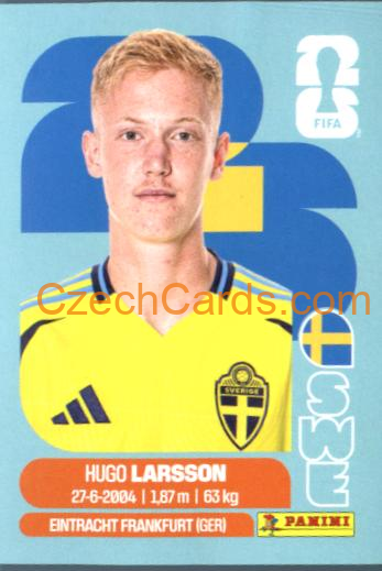 Hugo Larsson 2026 Panini World Cup Sticker #SWE9