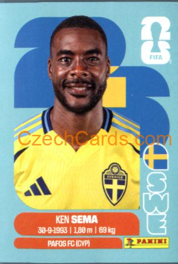 Ken Sema 2026 Panini World Cup Sticker #SWE15