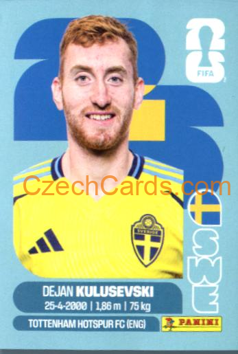 Dejan Kulusevski 2026 Panini World Cup Sticker #SWE17