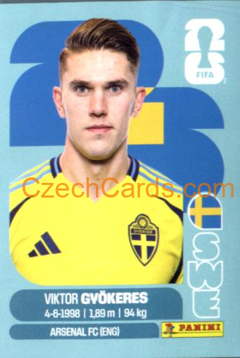 Viktor Gyökeres 2026 Panini World Cup Sticker #SWE20