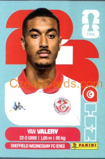 Yan Valery 2026 Panini World Cup Sticker #TUN4