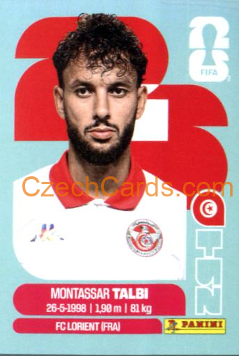 Montassar Talbi 2026 Panini World Cup Sticker #TUN5