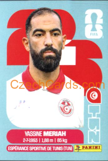 Yassine Meriah 2026 Panini World Cup Sticker #TUN6