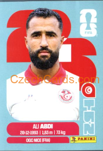Ali Abdi 2026 Panini World Cup Sticker #TUN7