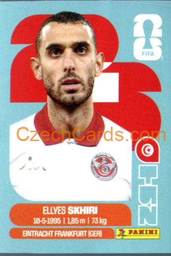 Ellyes Skhiri 2026 Panini World Cup Sticker #TUN9