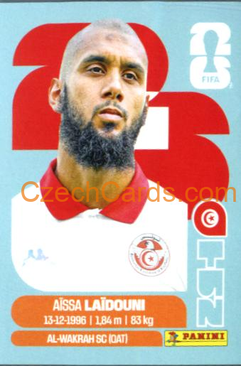 Aissa Laidouni 2026 Panini World Cup Sticker #TUN10