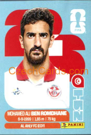 Mohamed Ali Ben Romdhane 2026 Panini World Cup Sticker #TUN12