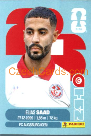 Elias Saad 2026 Panini World Cup Sticker #TUN16