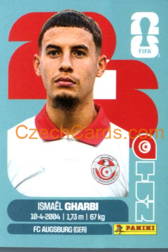 Ismael Gharbi 2026 Panini World Cup Sticker #TUN18
