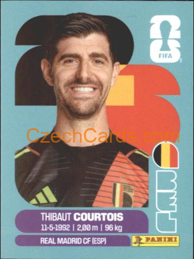 Thibaut Courtois 2026 Panini World Cup Sticker #BEL2