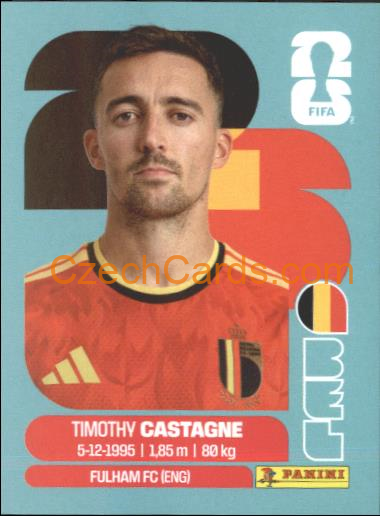 Timothy Castagne 2026 Panini World Cup Sticker #BEL4
