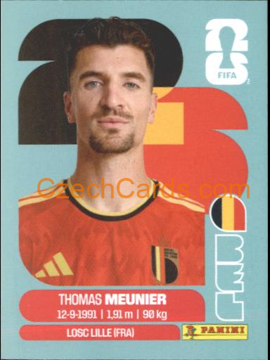 Thomas Meunier 2026 Panini World Cup Sticker #BEL8