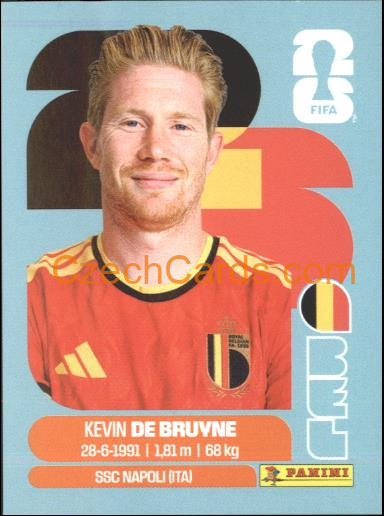Kevin De Bruyne 2026 Panini World Cup Sticker #BEL15