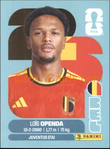 Loïs Openda 2026 Panini World Cup Sticker #BEL19