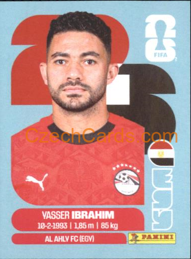Yasser Ibrahim 2026 Panini World Cup Sticker #EGY5