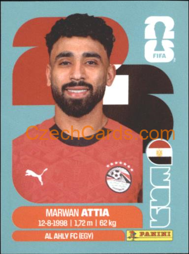 Marwan Attia 2026 Panini World Cup Sticker #EGY10