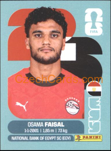 Osama Faisal 2026 Panini World Cup Sticker #EGY16