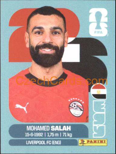 Mohamed Salah 2026 Panini World Cup Sticker #EGY17