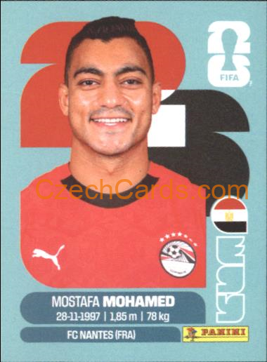 Mostafa Mohamed 2026 Panini World Cup Sticker #EGY18