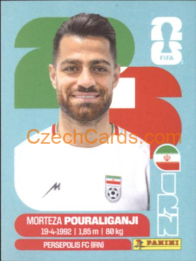 Morteza Pouraliganji 2026 Panini World Cup Sticker #IRN3