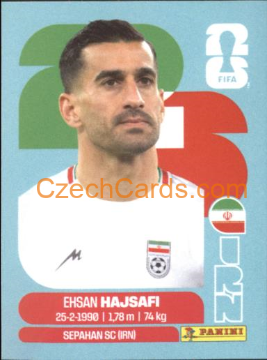 Ehsan Hajsafi 2026 Panini World Cup Sticker #IRN4