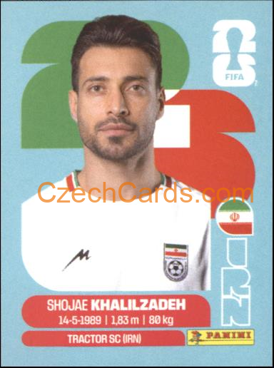 Shojae Khalilzadeh 2026 Panini World Cup Sticker #IRN6