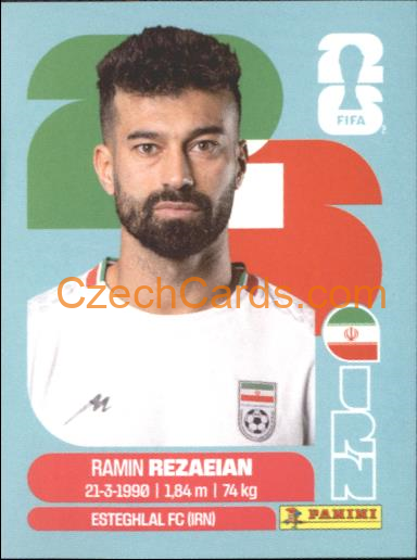 Ramin Rezaeian 2026 Panini World Cup Sticker #IRN7