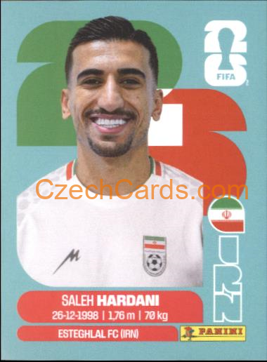 Saleh Hardani 2026 Panini World Cup Sticker #IRN10