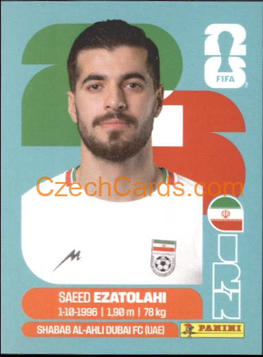 Saeed Ezatolahi 2026 Panini World Cup Sticker #IRN11