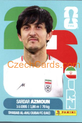 Sardar Azmoun 2026 Panini World Cup Sticker #IRN17