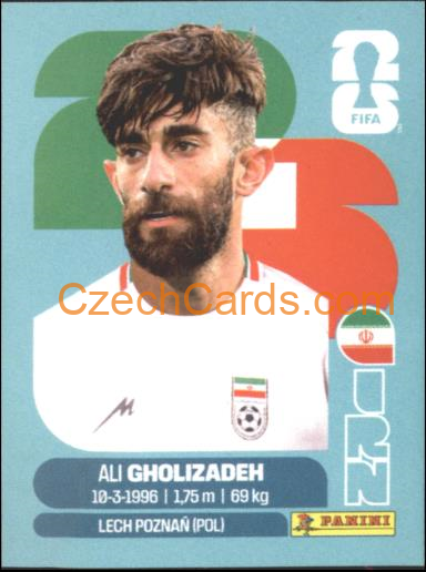 Ali Gholizadeh 2026 Panini World Cup Sticker #IRN20
