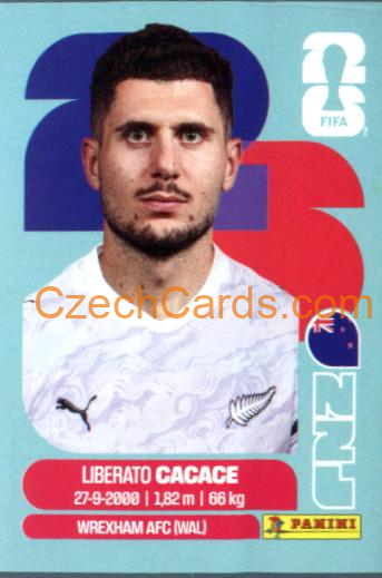 Liberato Cacace 2026 Panini World Cup Sticker #NZL5
