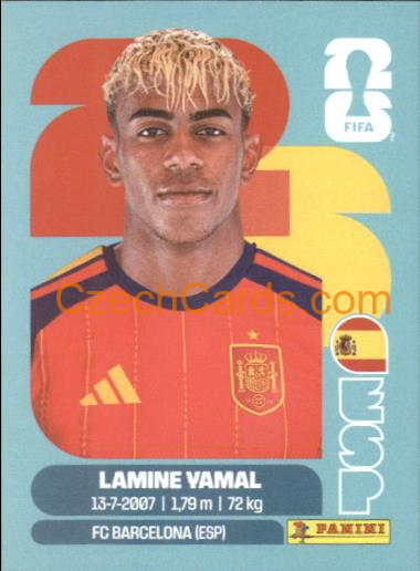 Lamine Yamal 2026 Panini World Cup Sticker #ESP15