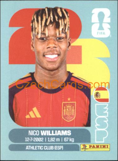 Nico Williams 2026 Panini World Cup Sticker #ESP17