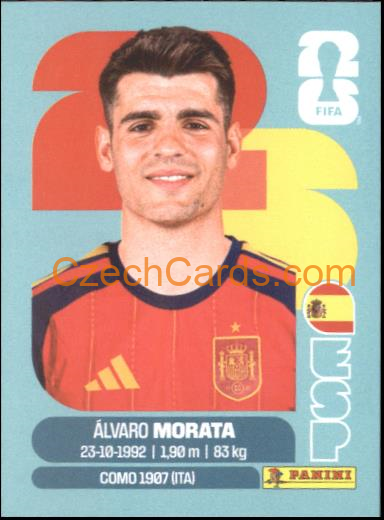 Álvaro Morata 2026 Panini World Cup Sticker #ESP19