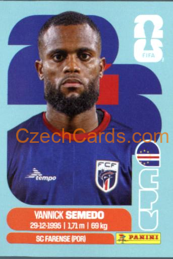 Yannick Semedo 2026 Panini World Cup Sticker #CPV9